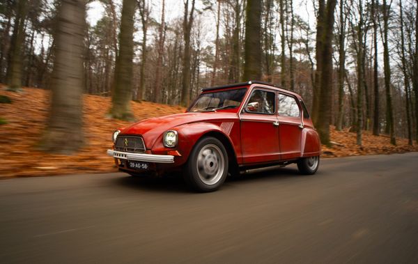 Citroën Dyane BMW R 1100 RS motor motorwissel engineswap