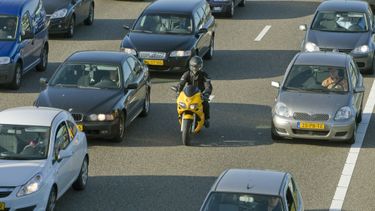 file motor motorrijder motorrijders files verkeer regel verkeersregel