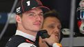Red Bull Racing's Dutch driver Max Verstappen stands in the garage during the third practice session ahead of the Bahrain Formula One Grand Prix at the Bahrain International Circuit in Sakhir on April 12, 2025. 
Andrej ISAKOVIC / AFP