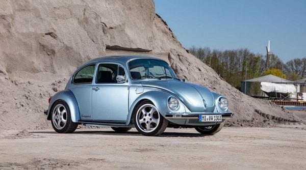 650 pk-Volkswagen Kever is eigenlijk een mix van een Porsche Taycan en een Tesla Model S