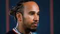 2023-10-05 17:09:21 Mercedes' British driver Lewis Hamilton looks on at the circuit ahead of the Formula One Qatar Grand Prix at the Losail Circuit on October 5, 2023. 
Giuseppe CACACE / AFP
