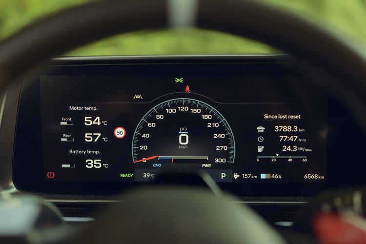 Digitaal instrumentarium van de Hyundai Ioniq 6 N