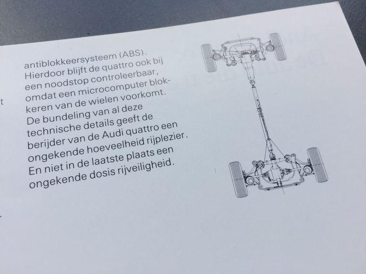 Autofolder autobrochure Audi QuattroIMG_9186