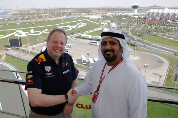 Andy Palmer Aston Martin Lagonda President and Al Tareq Al Ameri, Chief Executive Officer Yas Marina Circuit