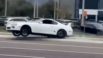 Toyota Supra crash