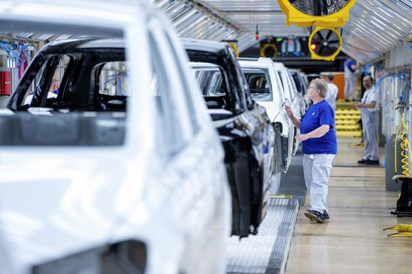 Volkswagen protesten fabriek