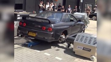 Nissan Skyline GT-R R32 rollenbank fail