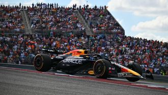 Red Bull Racing's Dutch driver Max Verstappen races during the United States Formula One Sprint at the Circuit of the Americas in Austin, Texas, on October 19, 2024. 
ANGELA WEISS / AFP