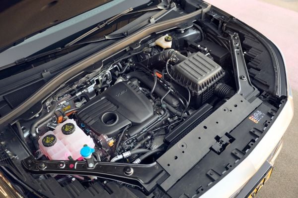 Motorruimte van de MG S9 PHEV