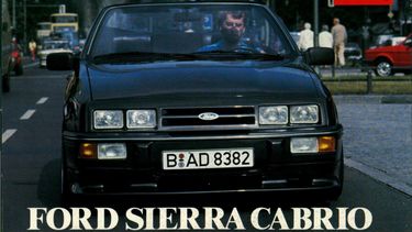 Covermodel: Ford Sierra Cabriolet - toen auto’s openzagen nog een ding was