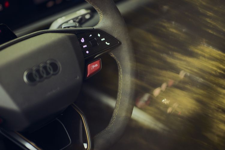 Stuurwiel van de Audi RS 5 Avant