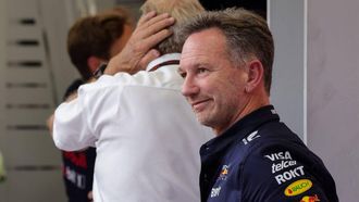 Red Bull Racing team principal Christian Horner looks on after the first practice session of the Saudi Arabian Formula One Grand Prix at the Jeddah Corniche Circuit in Jeddah on March 7, 2024. 
Giuseppe CACACE / AFP