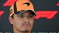 McLaren's British driver Lando Norris talks to the media in the paddock of the Spa-Francorchamps circuit, three days ahead of the Belgian Formula 1 Grand Prix, on July 16, 2026. 
Andrej ISAKOVIC / AFP