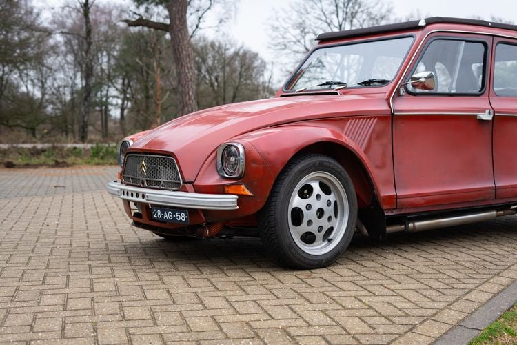 Citroën Dyane BMW R 1100 RS motor motorwissel engineswap