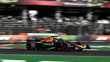 Red Bull Racing's Dutch driver Max Verstappen drives during the second practice session of the Mexico City Formula One Grand Prix at the Hermanos Rodriguez racetrack in Mexico City on October 24, 2025. 
Carl DE SOUZA / AFP