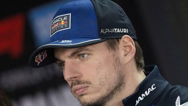 Red Bull Racings’s Dutch driver Max Verstappen speaks to the press ahead of the Formula 1 Japanese Grand Prix in Suzuka on March 26, 2026. 
ANDREW CABALLERO-REYNOLDS / AFP