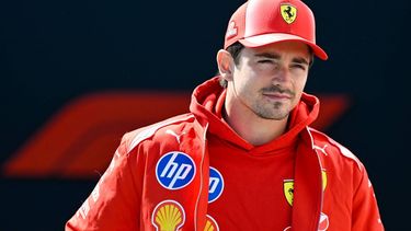 Ferrari's Monegasque driver Charles Leclerc arrives ahead of a practice session for the 2026 Formula 1 Grand Prix du Canada at Circuit Gilles-Villeneuve in Montreal, Canada, on May 22, 2026.  
Andrej Ivanov / AFP