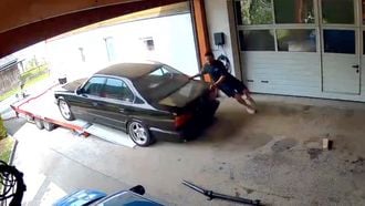 E34 BMW M5 fail crash OG Schaefchen Otto Winter
