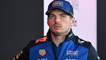 Red Bull Racing's Dutch driver Max Verstappen awaits to be interviewed ahead of the March 29 Formula One Japanese Grand Prix race at the Suzuka circuit in Suzuka, Mie prefecture on March 26, 2026.  
Toshifumi KITAMURA / AFP