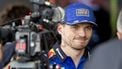 SILVERSTONE - Max Verstappen (Red Bull Racing) staat de pers te woord na afloop van de sprintsessie van de Formule 1 Grand Prix van Groot-Brittannië op het racecircuit van Silverstone. SANDER KONING / ANP