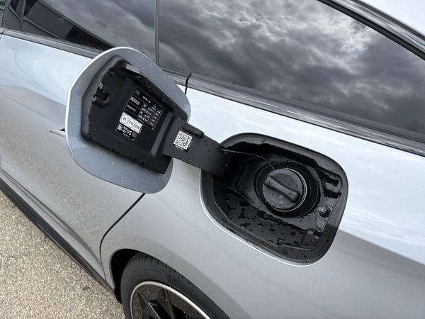 Tankklep van de Mercedes-Benz CLA 200 Shooting Brake