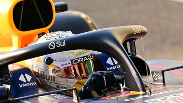 Red Bull Racing's Dutch driver Max Verstappen drives during the third practice session ahead of the Abu Dhabi Formula One Grand Prix at the Yas Marina Circuit in Abu Dhabi on December 7, 2024. 
Giuseppe CACACE / AFP
