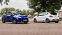 betaalbare tweedehands hot hatch Ford Fiesta ST en Renault Clio R.S. Trophy