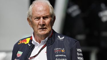 Austrian former motorsports racing driver Helmut Marko looks on in the pit lane before the start of the Sprint Race of the Formula One Belgian Grand Prix at the Spa-Francorchamps circuit in Spa, on July 26, 2025. 
STEPHANIE LECOCQ / POOL / AFP
