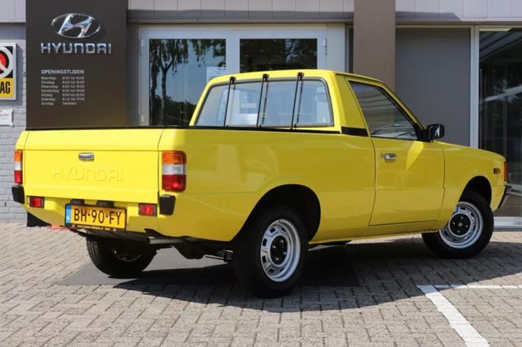 Huyndai Pony pick-up lpg wegenbelasting wegenbelastingvrije benzine tweedehands auto occasion