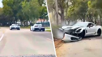 Corvette C7 crash ongeluk