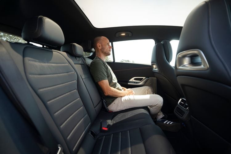 Achterbankruimte van de Mercedes-Benz GLC