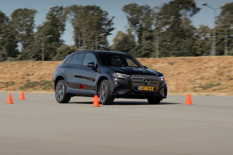 Mercedes-Benz GLC tijdens de test