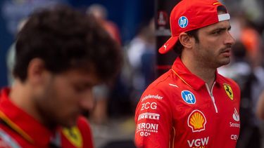 epa11488893 Scuderia Ferrari driver Carlos Sainz Jr. of Spain arrives at the paddock before the third practice session for the Formula One Hungarian Grand Prix at the Hungaroring circuit, in Mogyorod, near Budapest, 20 July 2024.  EPA/Zoltan Balogh HUNGARY OUT