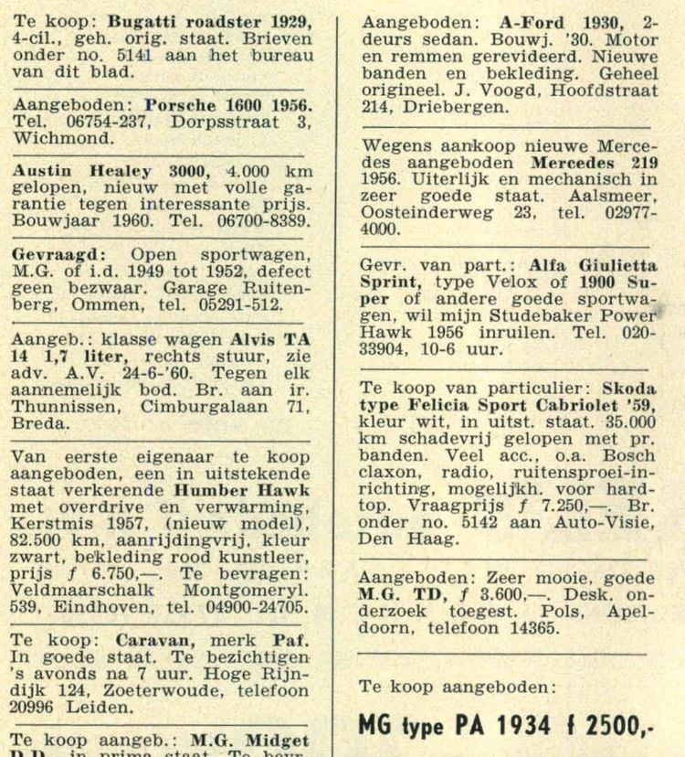 Advertenties 1960
