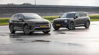 Skoda Enyaq Smart #5 dubbeltest elektrische SUV elektrische auto EV