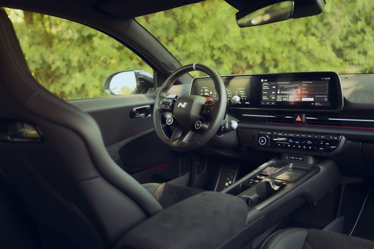 Interieur van de Hyundai Ioniq 6 N