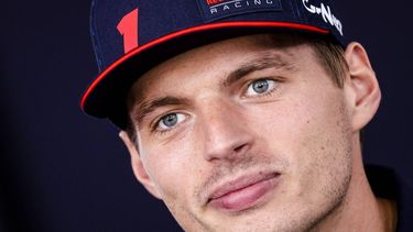 2023-08-31 14:44:30 MONZA - Max Verstappen (Red Bull Racing) staat de pers te woord op het circuit van Autodromo Nazionale Monza in aanloop naar de Grote Prijs van Italie. ANP SEM VAN DER WAL