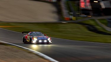 NÜRBURG - Lucas Auer (AUT) met zijn Mercedes AMG GT3 van Team Verstappen Racing tijdens de 24 uur van Nürburgring, op het Duitse circuit in de Eifel. Auer wisselt het stuur af met Max Verstappen, de Spanjaard Daniel Juncadella en de Andorrees Jules Gounon. SANDER KONING / ANP