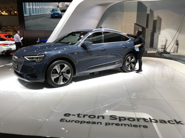 Audi E-tron Sportback Autosalon van Brussel