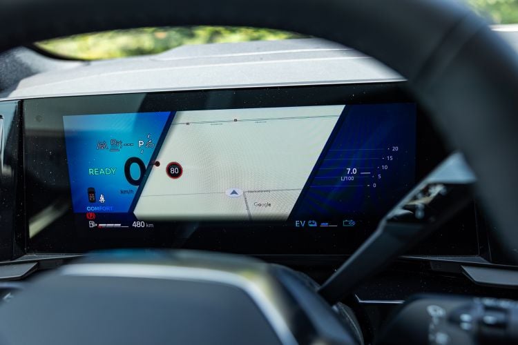 Digitaal instrumentarium van de Renault Espace