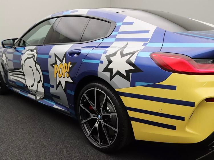 BMW 8-Serie BMW M850i Gran Coupé BMW 8 X JEFF KOONS duurste occasion tweedehands auto