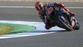epa12054064 Monster Energy Yamaha MotoGP Team rider Fabio Quartararo of France participates in a MotoGP Free Practice session for the Motorcycling Grand Prix of Spain, in Jerez de la Frontera, Spain, 25 April 2025. The Motorcycling Grand Prix of Spain is held at the Circuito de Jerez - Angel Nieto racing track on 27 April 2025.  EPA/ROMAN RIOS