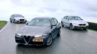 Autovisie Vlog: Alfa Romeo Giulia vs. BMW 3 Serie vs. Jaguar XE