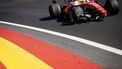 MADRID - Lewis Hamilton (Ferrari) rijdt met schade door tijdens de 3e vrije training op het nieuwe Madring-circuit voorafgaand aan de Grote Prijs van Spanje. SEM VAN DER WAL / ANP