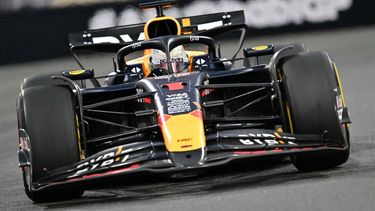 Red Bull Racing's Dutch driver Max Verstappen drives during the Abu Dhabi Formula One Grand Prix at the Yas Marina Circuit in Abu Dhabi on December 8, 2024. 
Giuseppe CACACE / AFP