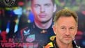 Red Bull Racing team principal Christian Horner watches in the garage during the first practice session of the Bahrain Formula One Grand Prix at the Bahrain International Circuit in Sakhir on February 29, 2024. 
ANDREJ ISAKOVIC / AFP