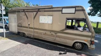 oude camper boete politie Duitsland controle hitte airco