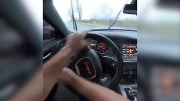 Dodge Charger SRT Hellcat crash