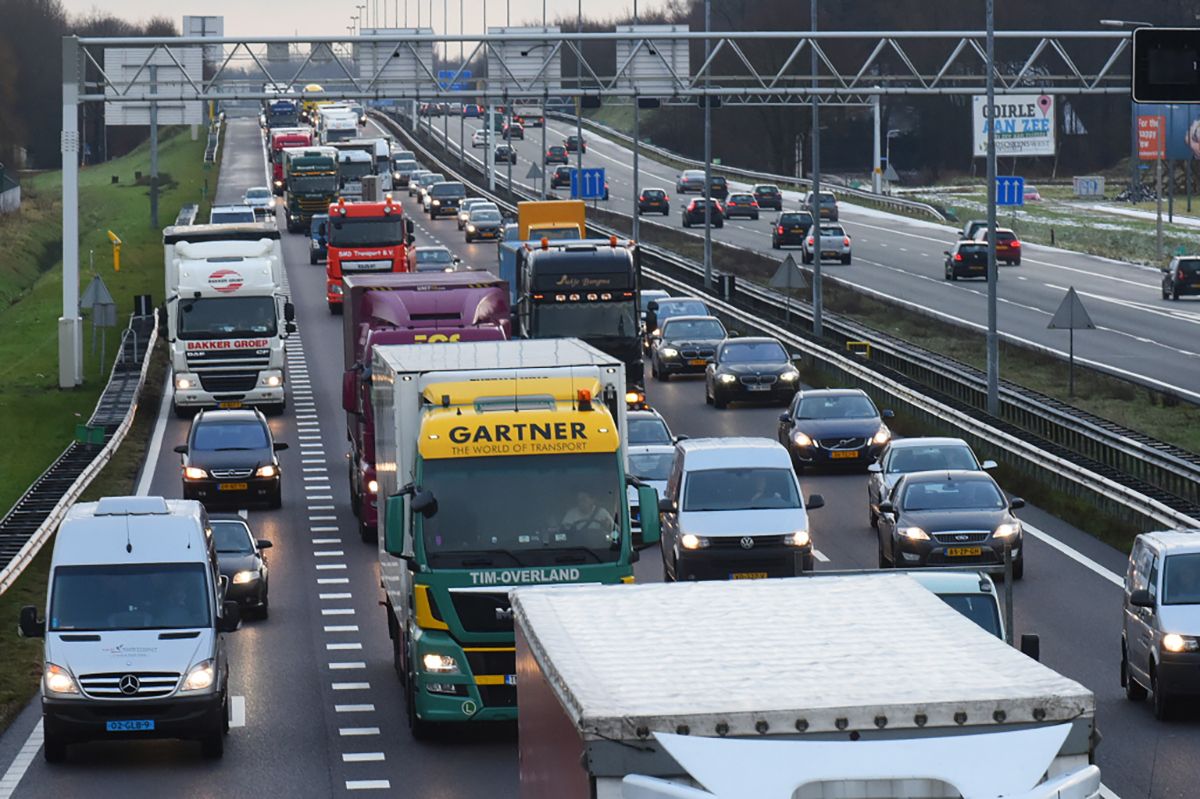 Nederland heeft een na hoogste filedruk Europa