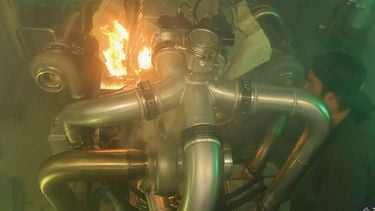 Enige 12-rotor wankelmotor ter wereld maakte meer dan 1500 pk maar vat vlam